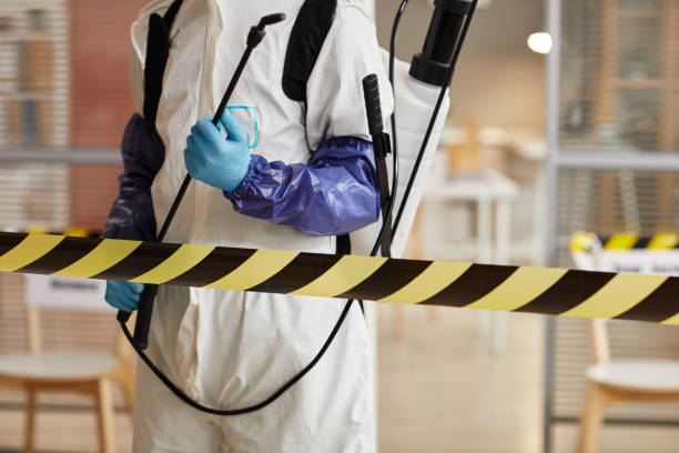 Professional Biohazard technician working in Deer, AR